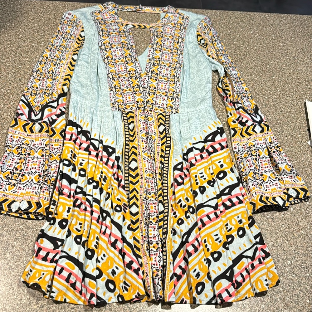 Free People Multicolor Bohemian Dress